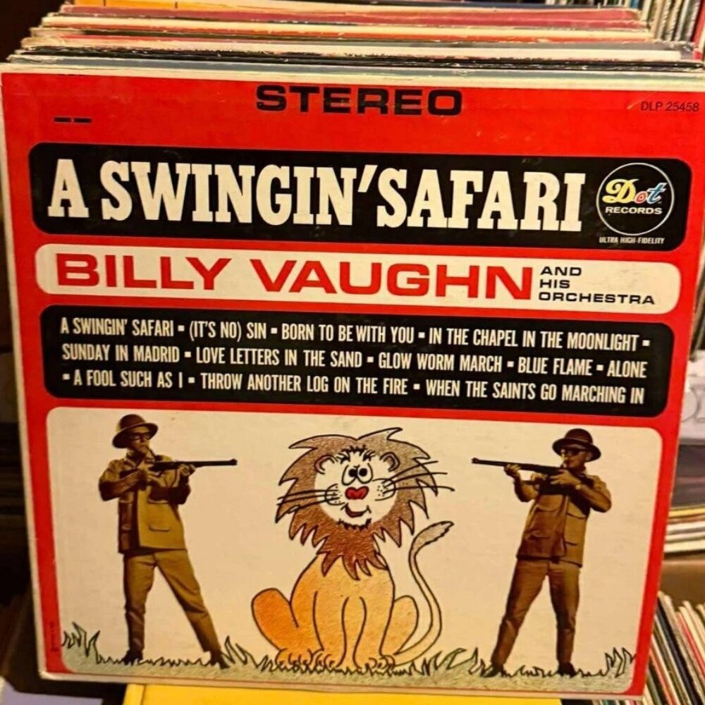 Billy Vaughn And His Orchestra – A Swingin' Safari Vintage 33rpm VG+ AB81